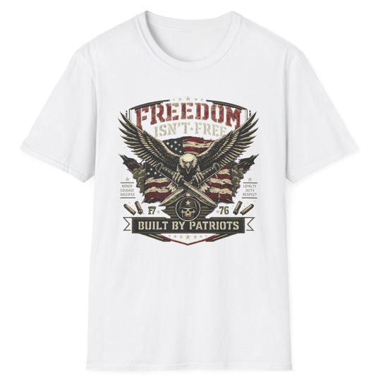 Freedom Isn't Free T-Shirt — Patriotic Eagle American Flag Tee