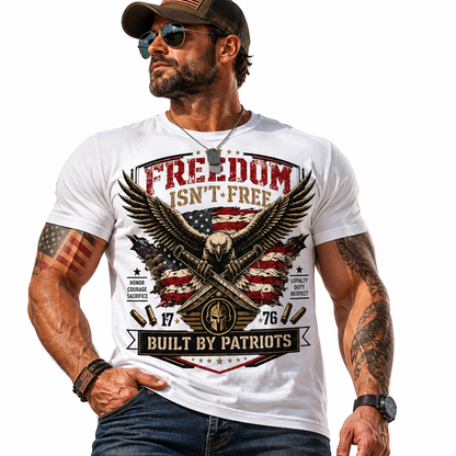 Freedom Isn't Free T-Shirt — Patriotic Eagle American Flag Tee